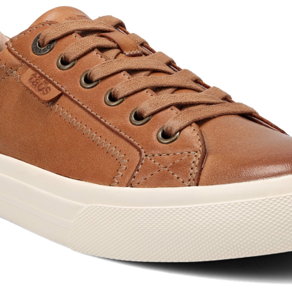 Taos Women’s Plim Soul Lux sneaker in caramel leather